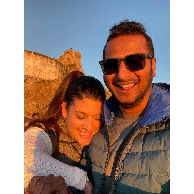 Ashish and Elizabeth’s first trip to NorCal after they started officially dating. This was taken during golden hour at Point Reyes and is still one of the best sunsets they have seen. November 2021