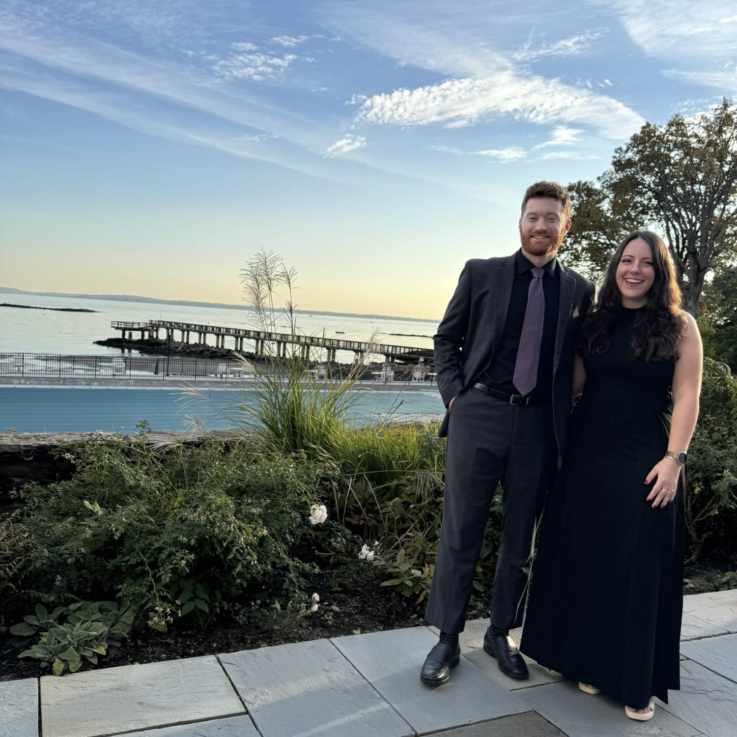 Freshly engaged (married) they went to Connecticut to celebrate James and Veronica Arca.