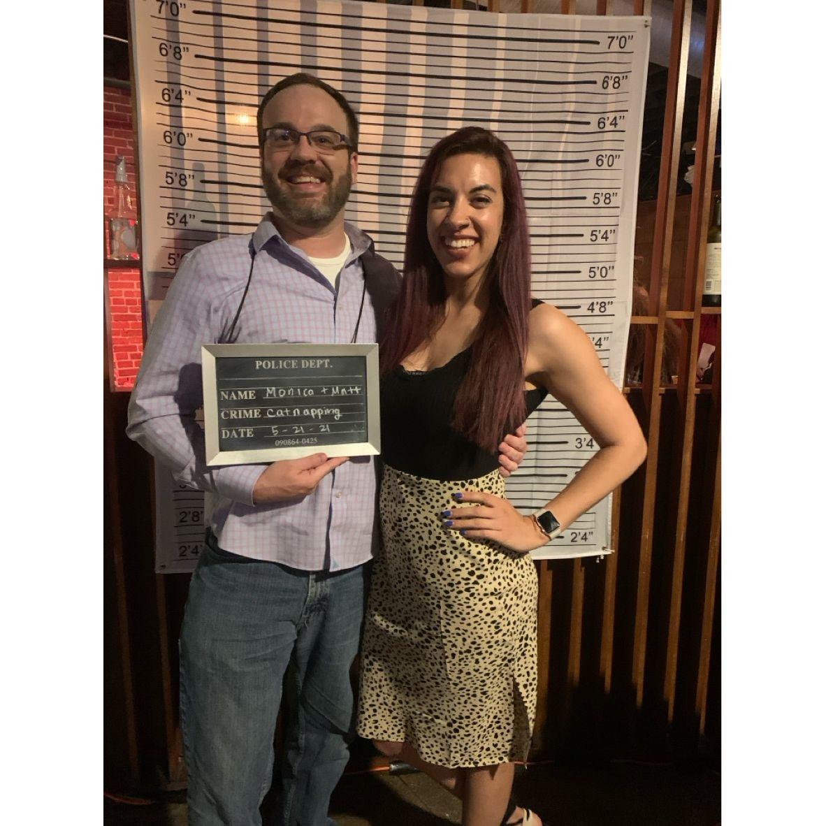 Halloween pop up bar with a great group of friends. We decided our crime would be "cat-napping" 😺