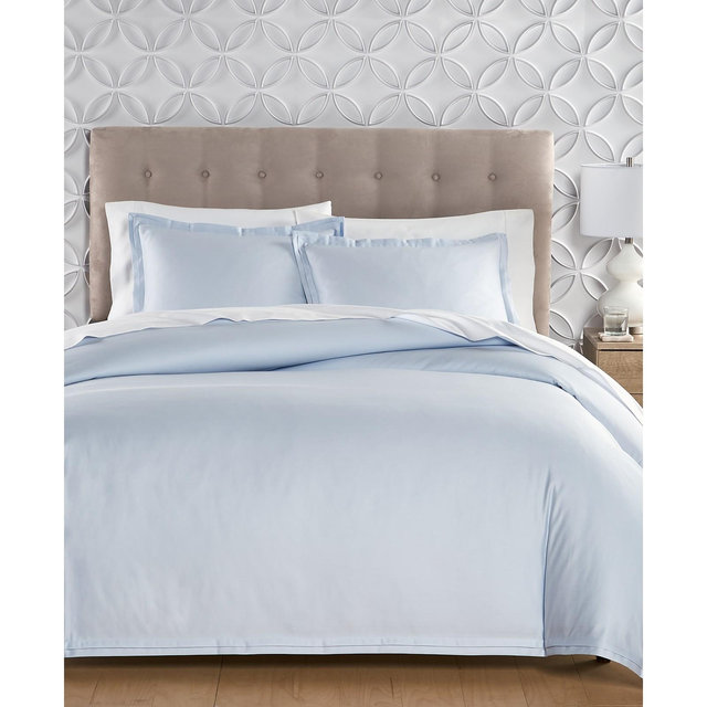 Charter Club Sleep Luxe 800 Thread Count 100% Cotton Pool 3-Pc. Duvet Cover Set, King, Exclusively at Macy’s