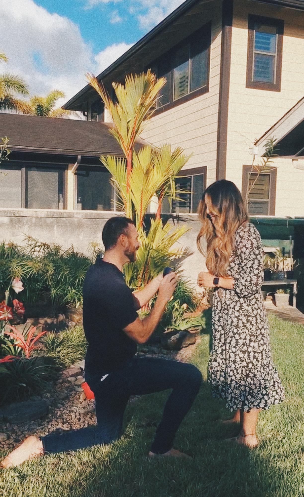 April 2021 • Phil proposed to Rachele at her gram’s house.