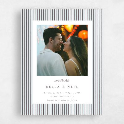 Ice, Blue Wedding Save the Date - Rodez Portrait