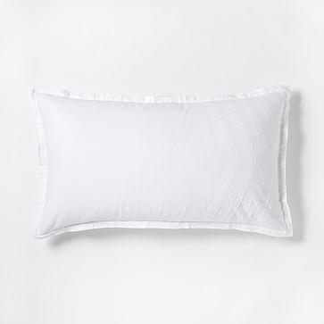 Roar + Rabbit Zig Zag Texture King Sham, White
