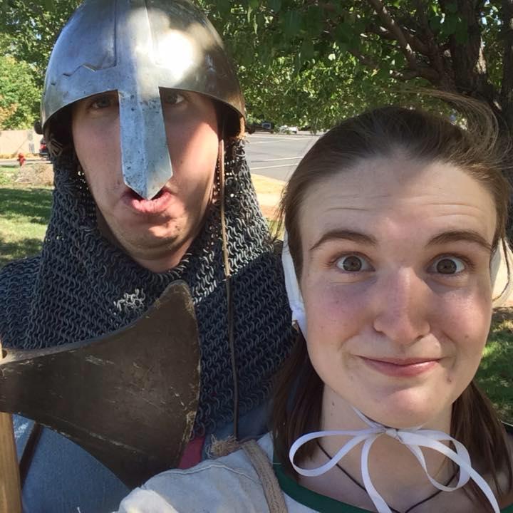 Volunteering at the Scandinavian Festival in Sacramento, CA. Fall 2015.