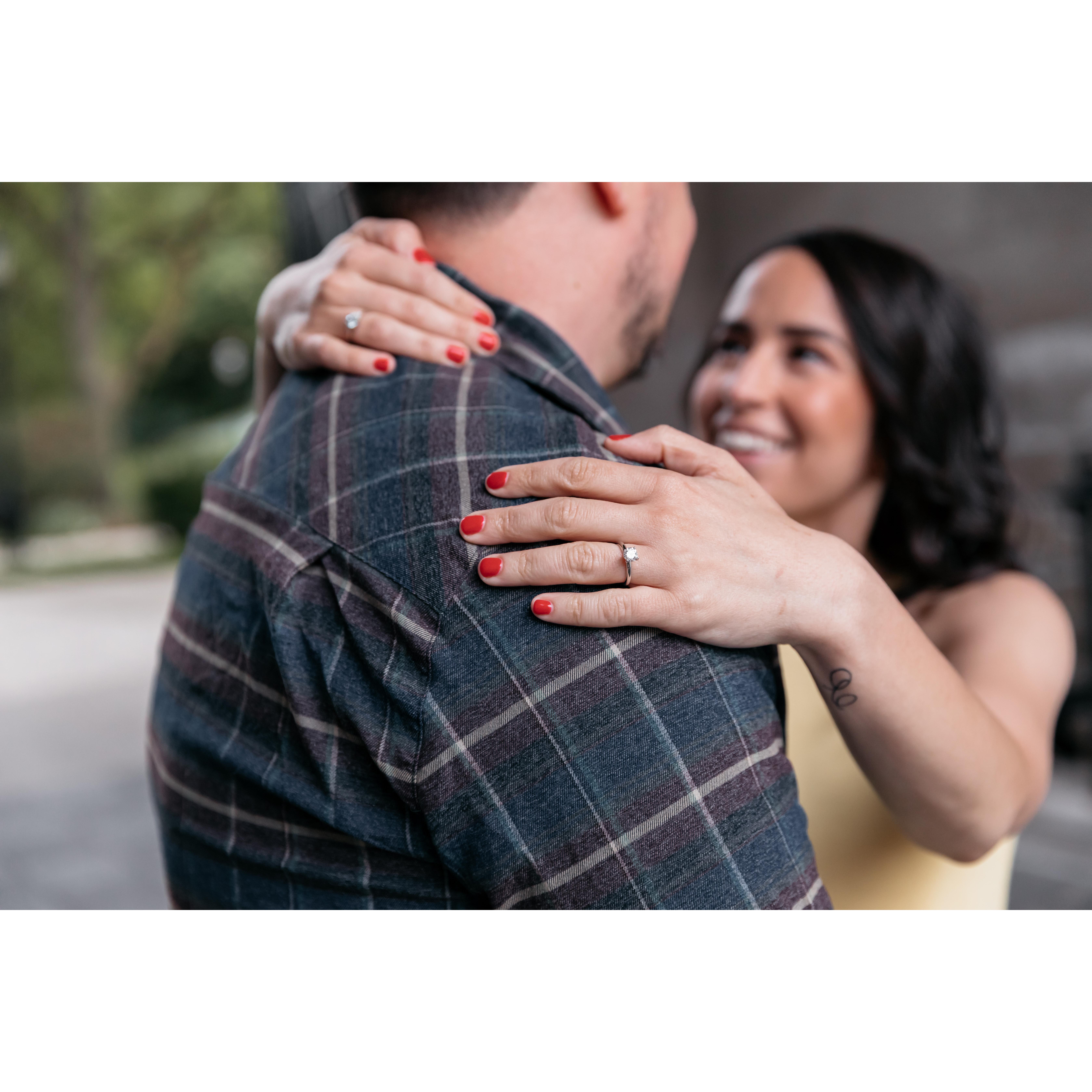 Engagement photos at University of Chicago