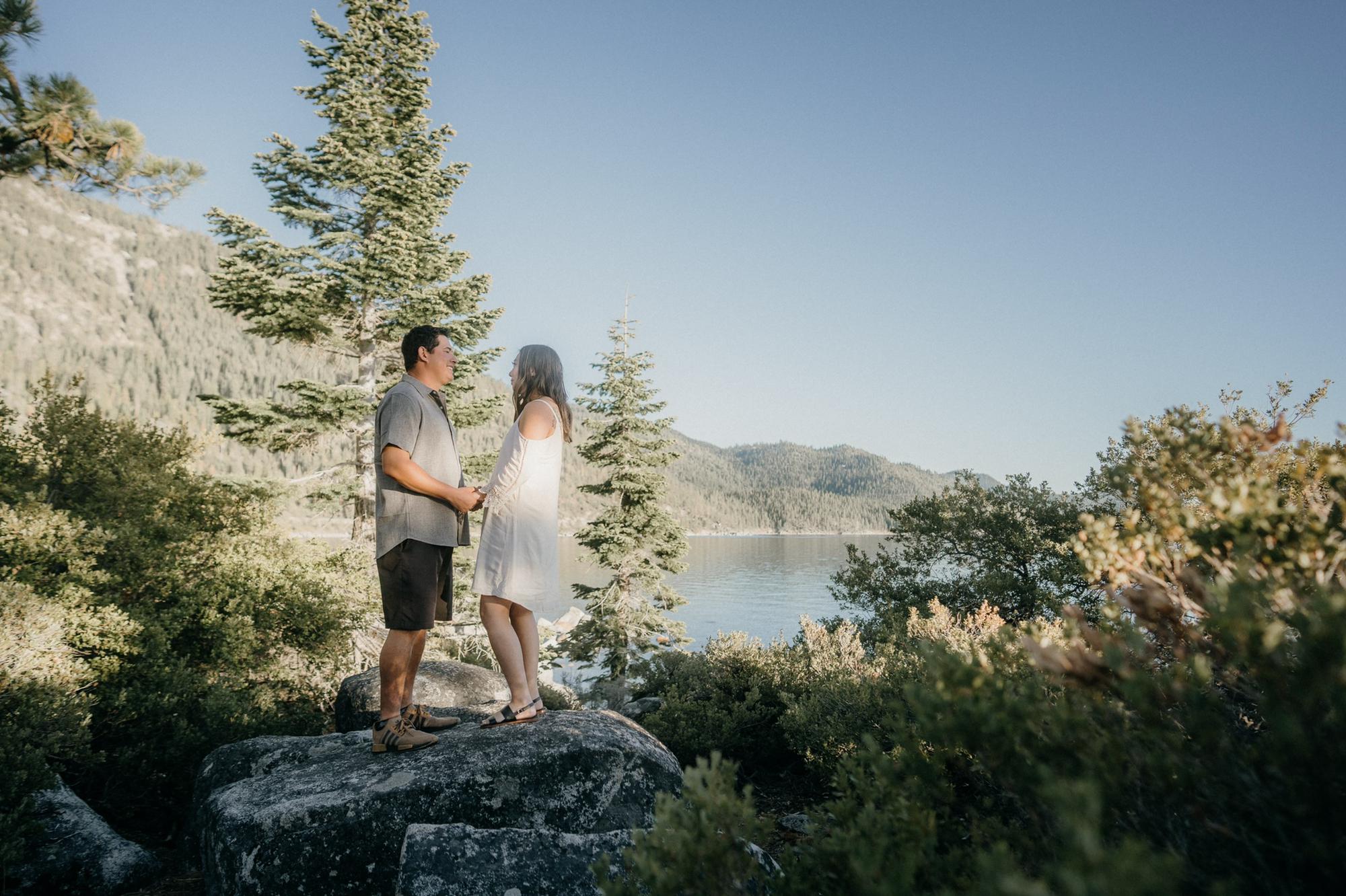 Engagement Photos - Sand Harbor Beach, Lake Tahoe