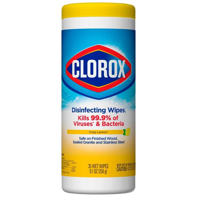 Clorox Disinfecting Wipes Bleach Free Cleaning Wipes - Crisp Lemon - 35ct