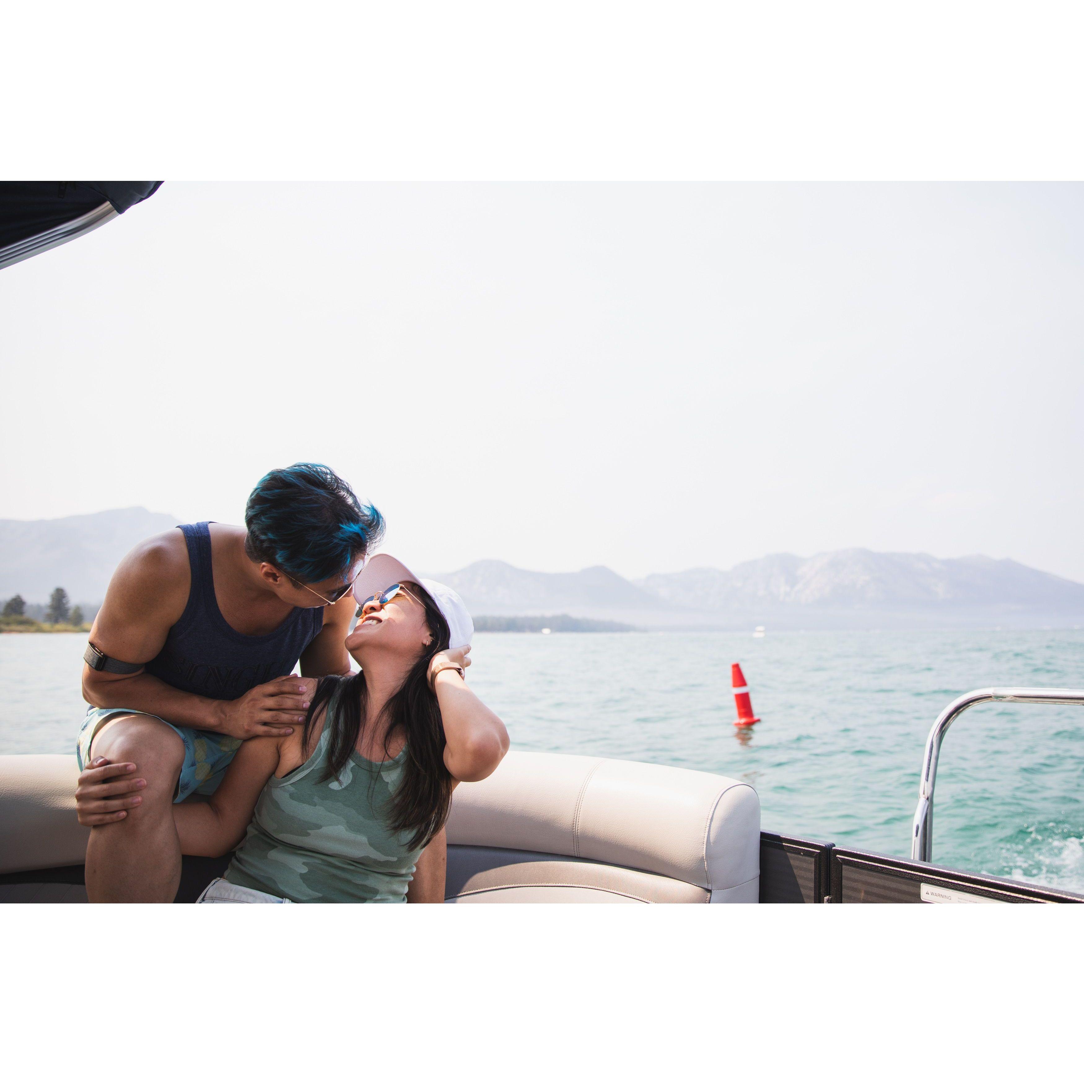 In Lake Tahoe with friends <3