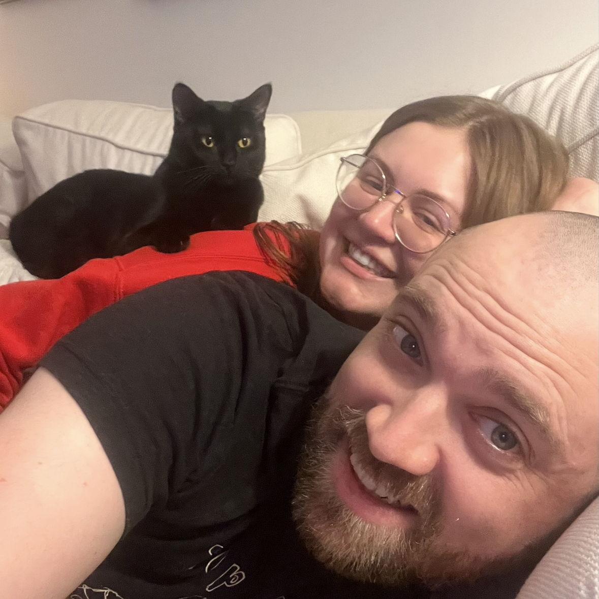 We adopted Madge (Her Majesty to you) and became her favorite throne