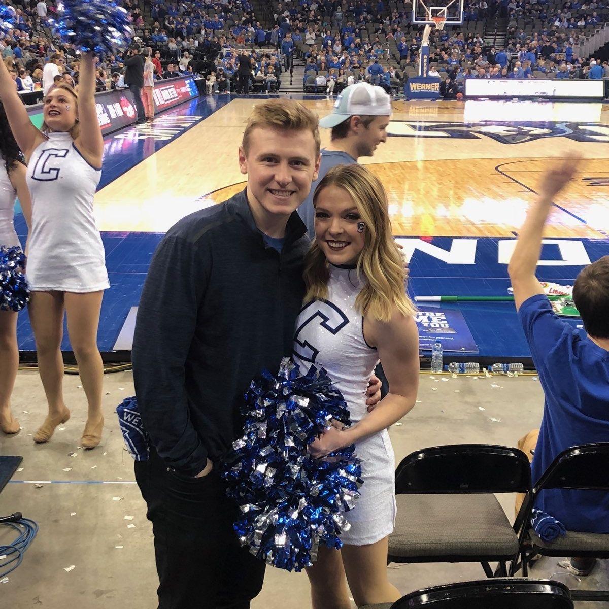 Our early days at Creighton in 2019! Jays basketball holds a special place in our hearts.