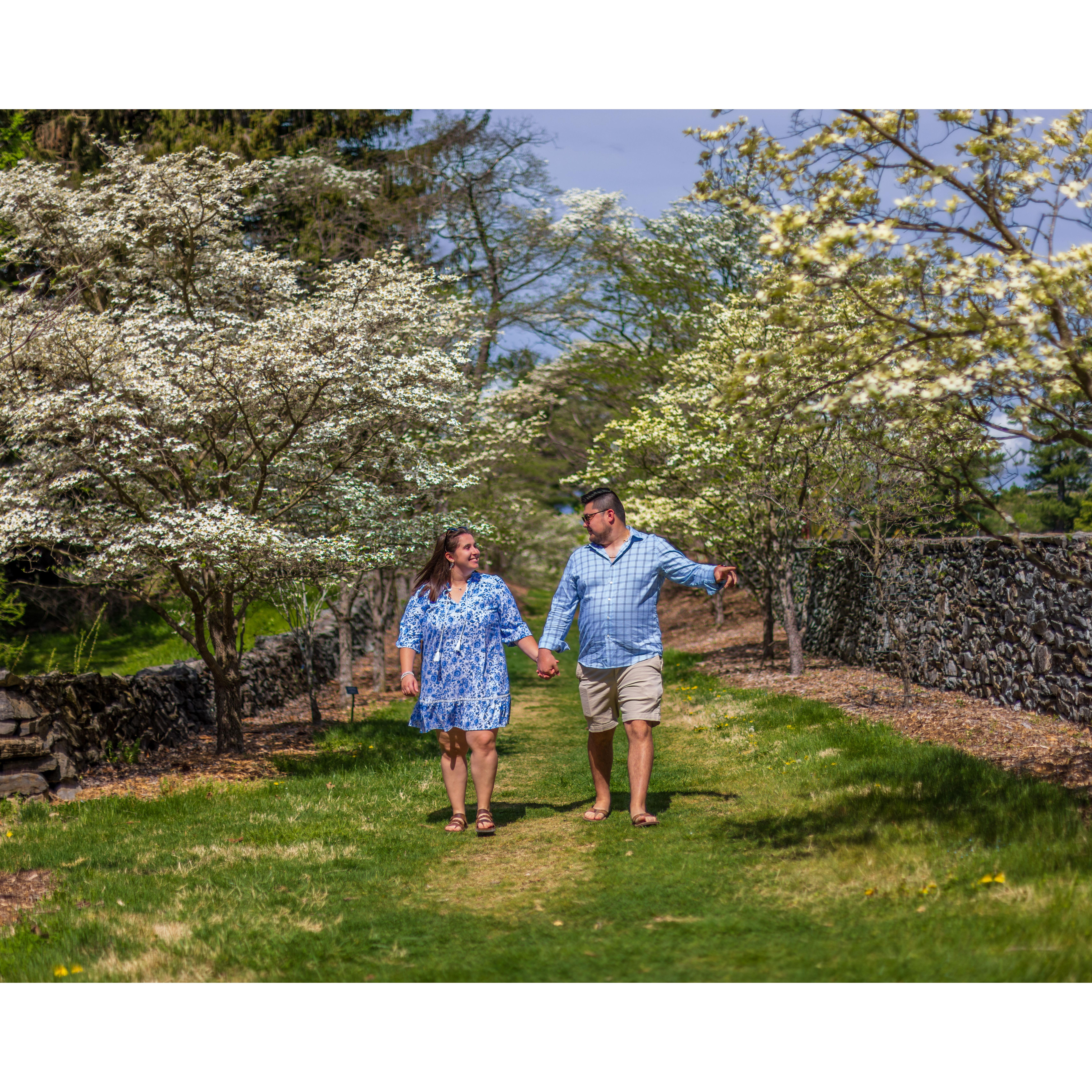 Still laughing at our 5 year anniversary photo shoot.