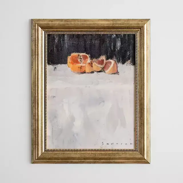 Negative Oranges Framed Art Print