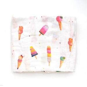 Organic Cotton Crib Sheet, Ice Cream Sherbet