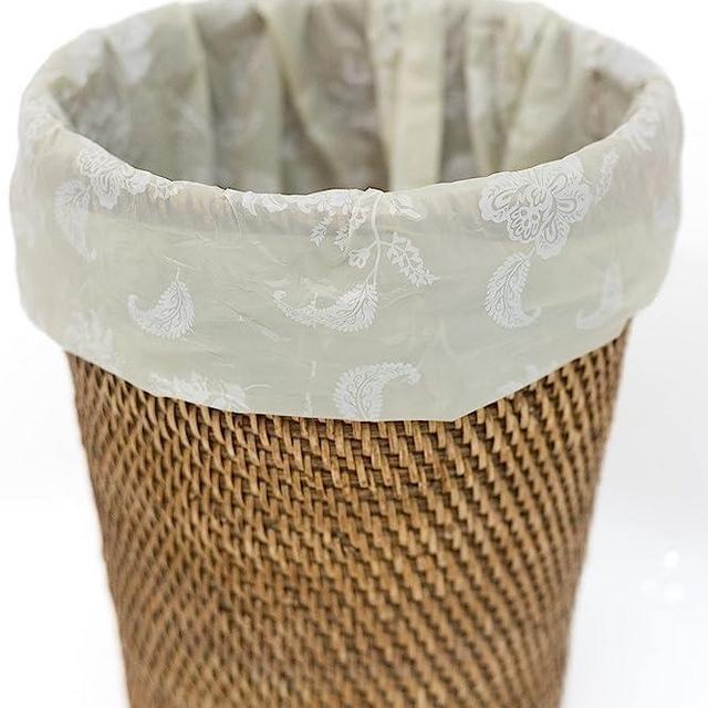 Happy Haven Bathroom Trash Bags for 2,3,4 Gallon Bathroom Trash Can, Small Garbage Bags - Bedroom & Bathroom, Decorative Cute Wastebasket Bathroom Trash Can Liner - 50 Count (Beige)