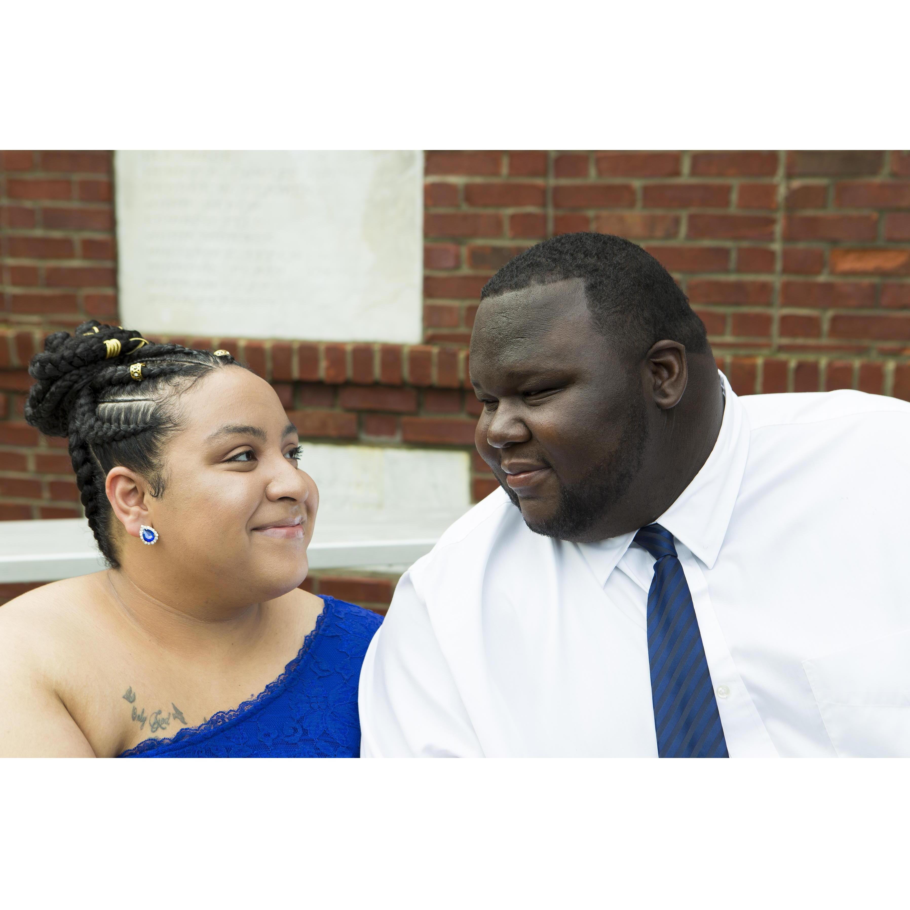 "The look." Love is in our eyes and certainly in our hearts.