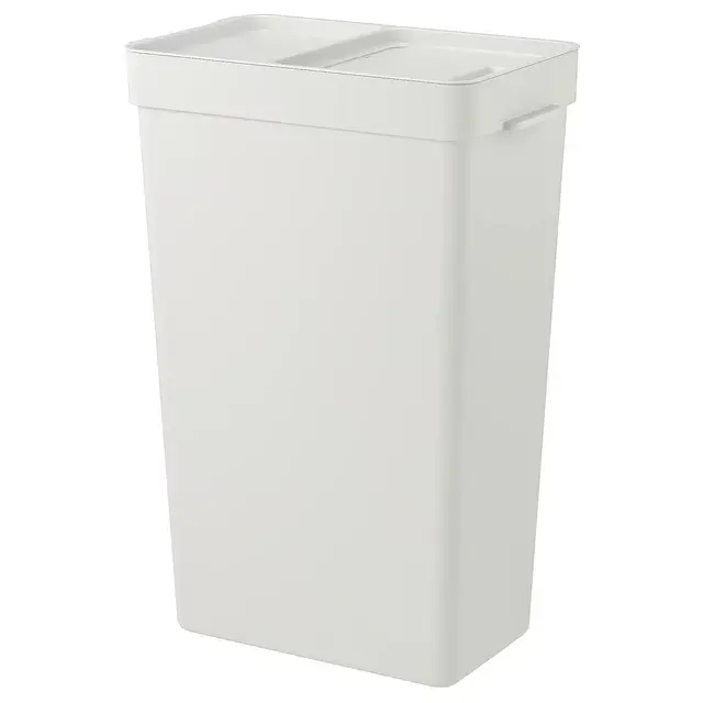 HÅLLBARBin with lid, light gray9 gallon