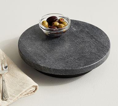 Black Marble Lazy Susan