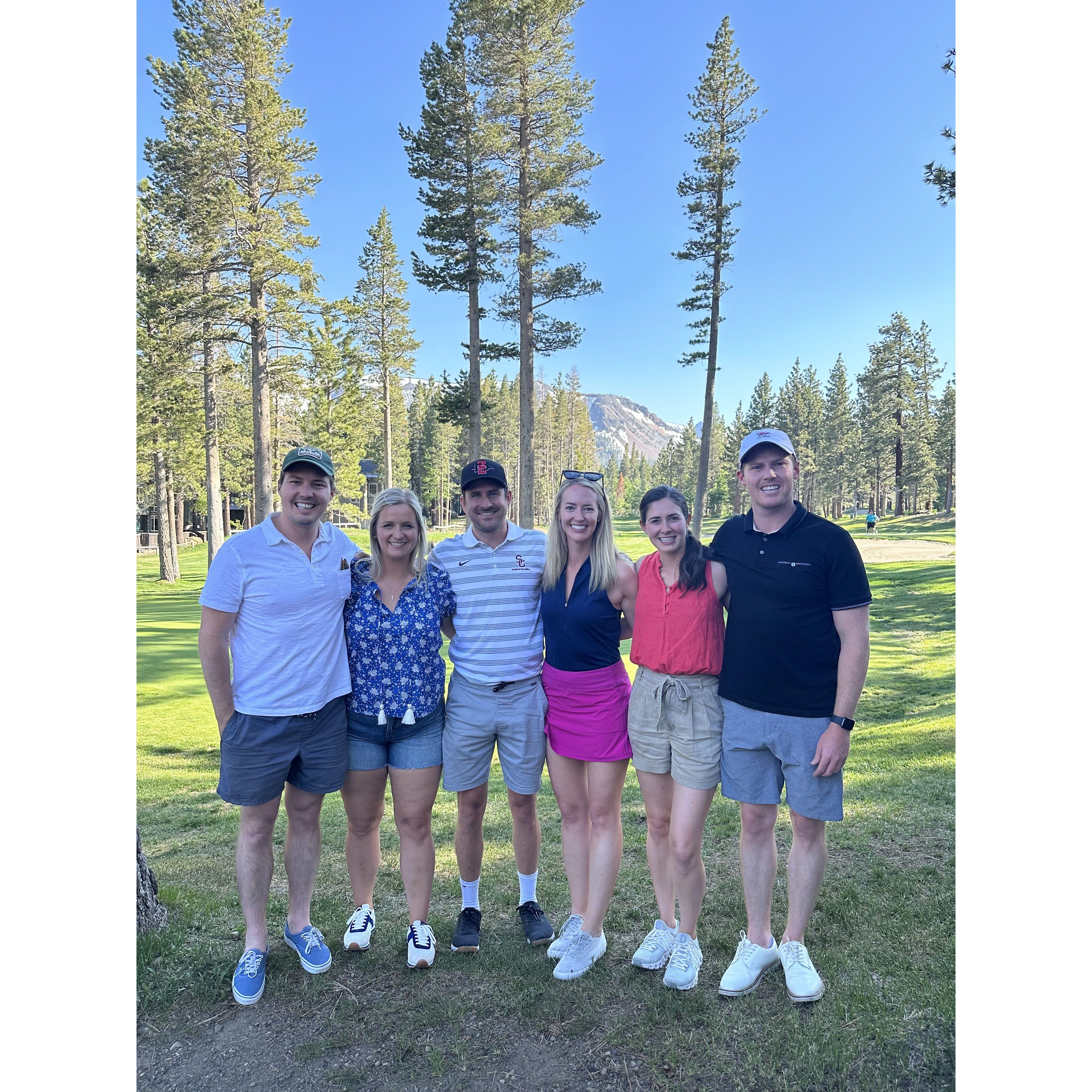 Klein Siblings golfing in Mammoth