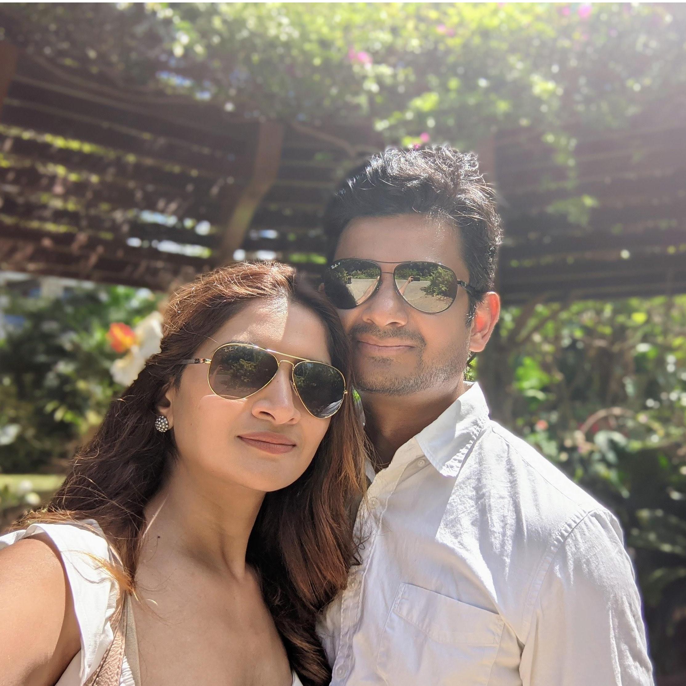 Soaking up the love and hot sun!