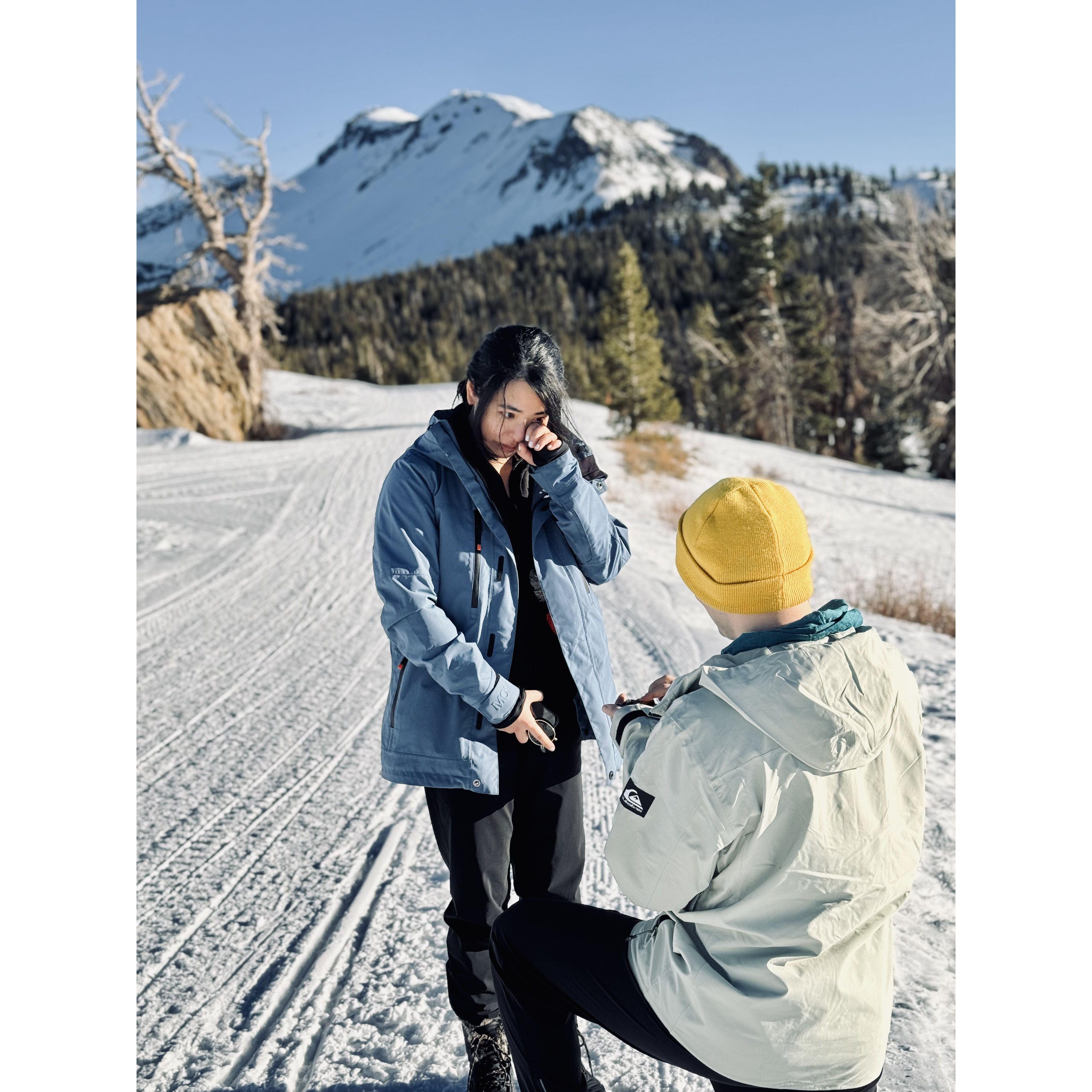 First he made her cry...(photo credit: Nikita & Sveta, January 2024)