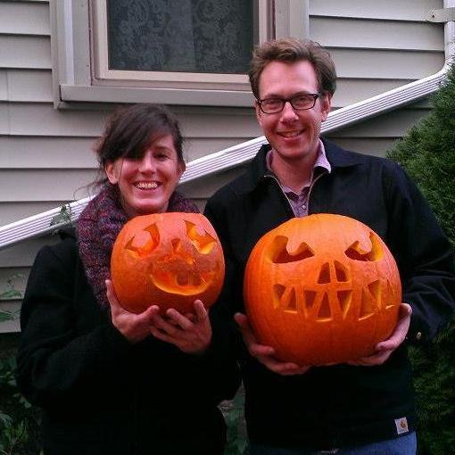 Halloween is Luke's favorite holiday, so we always celebrate with pumpkin carving and way too much candy!