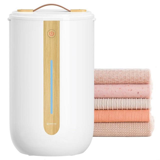 Keenray Towel Warmer for Bathroom, Towel Warmer Bucket with Heating Progress Bar, Fragrant Disc Holder, Leather Handle, Auto Shut-Off Towel Bucket Fits Up to 2 40" x 70" Oversized Towels, Blankets