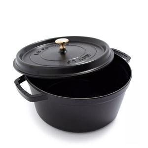 Staub Round Dutch Oven, 5.5 qt. - Black