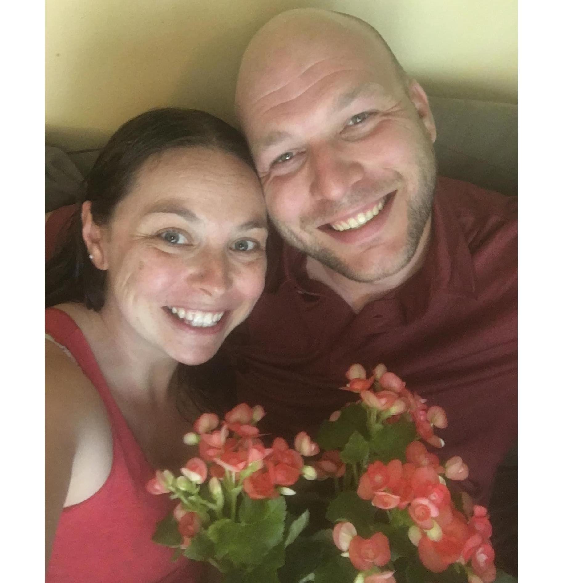 Celebrating thier first 6 months together