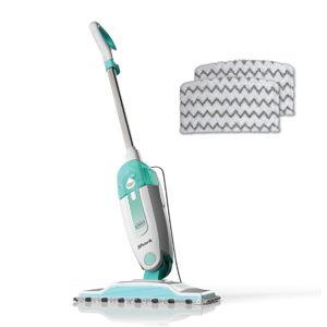 Shark Steam Mop with 2 Machine Washable Dirt Grip Pads, Removable Water Tank, Lightweight, Steam Cleaner for sealed Hard Floors, Marble, Stone, Hardwood, Tile, Laminate, White/Seafoam, S1000