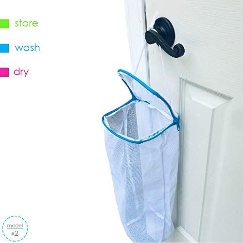 GOGOODA 4 Pcs Mesh Laundry Bag for Bras Lingerie Wash Bag for Delicates,  Large, 4 Pack