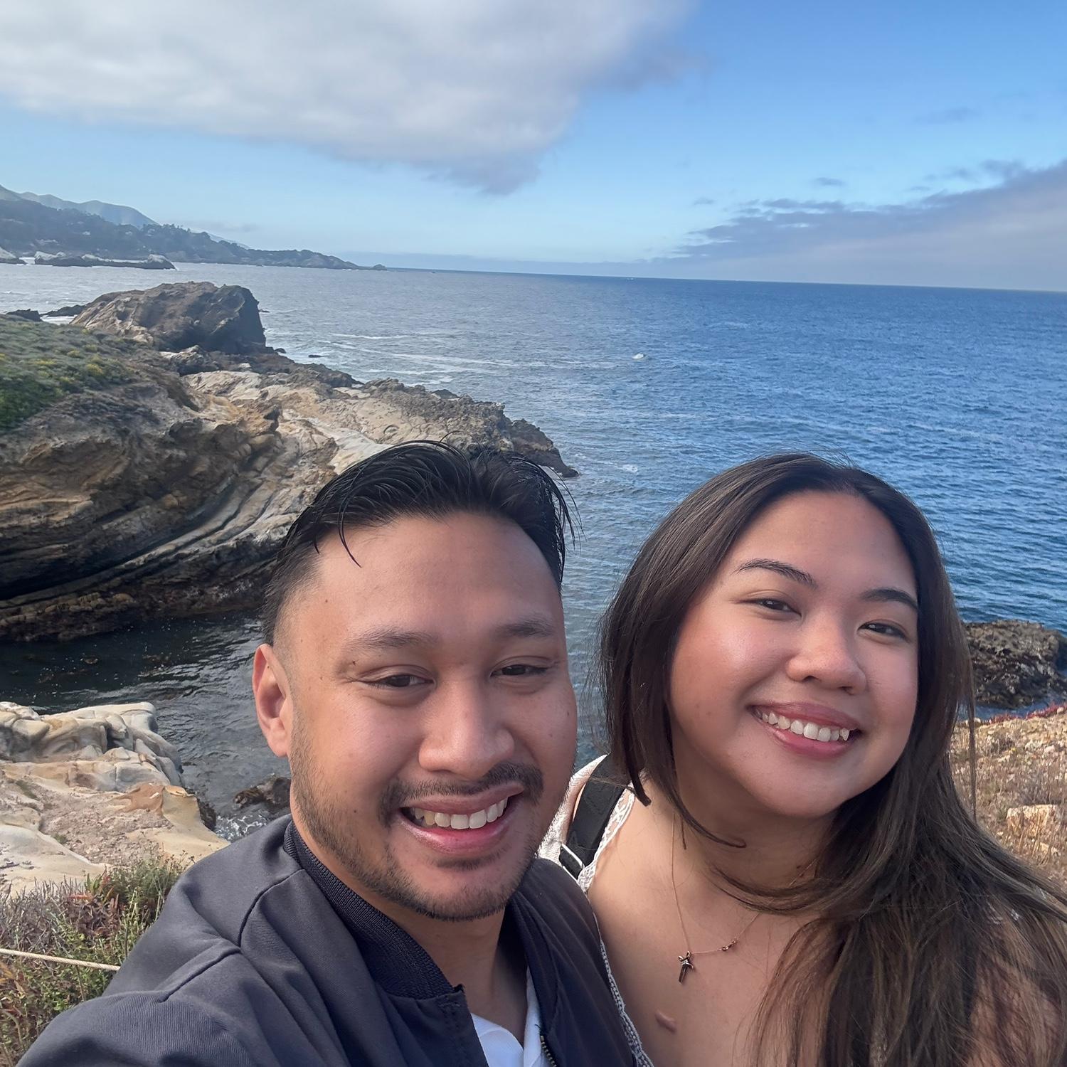 10 min before Andre proposed | Monterey, California