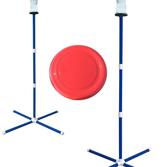 Giggle N Go Yard Games for Adults and Kids - Outdoor Polish Horseshoes Game Set for Backyard and Lawn with Frisbee, Bottle Stands, Poles and Storage Bag﻿