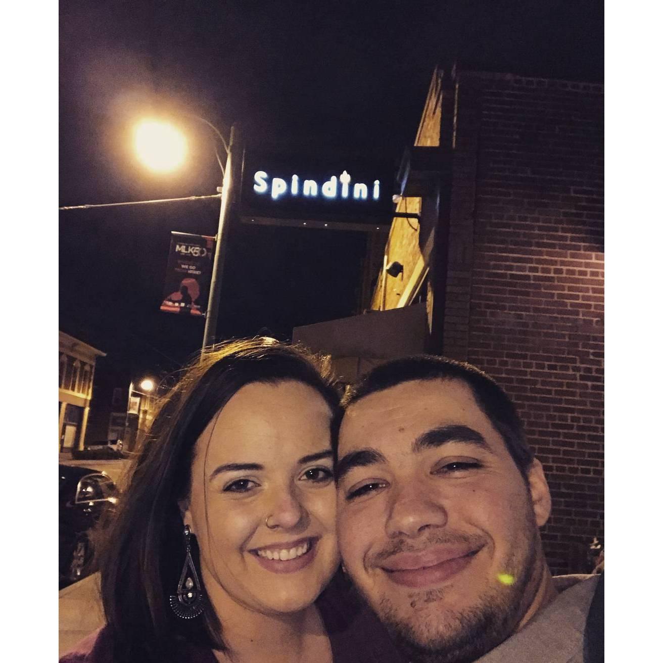Our first anniversay. Went back to the same restaurant where we had our first date.
