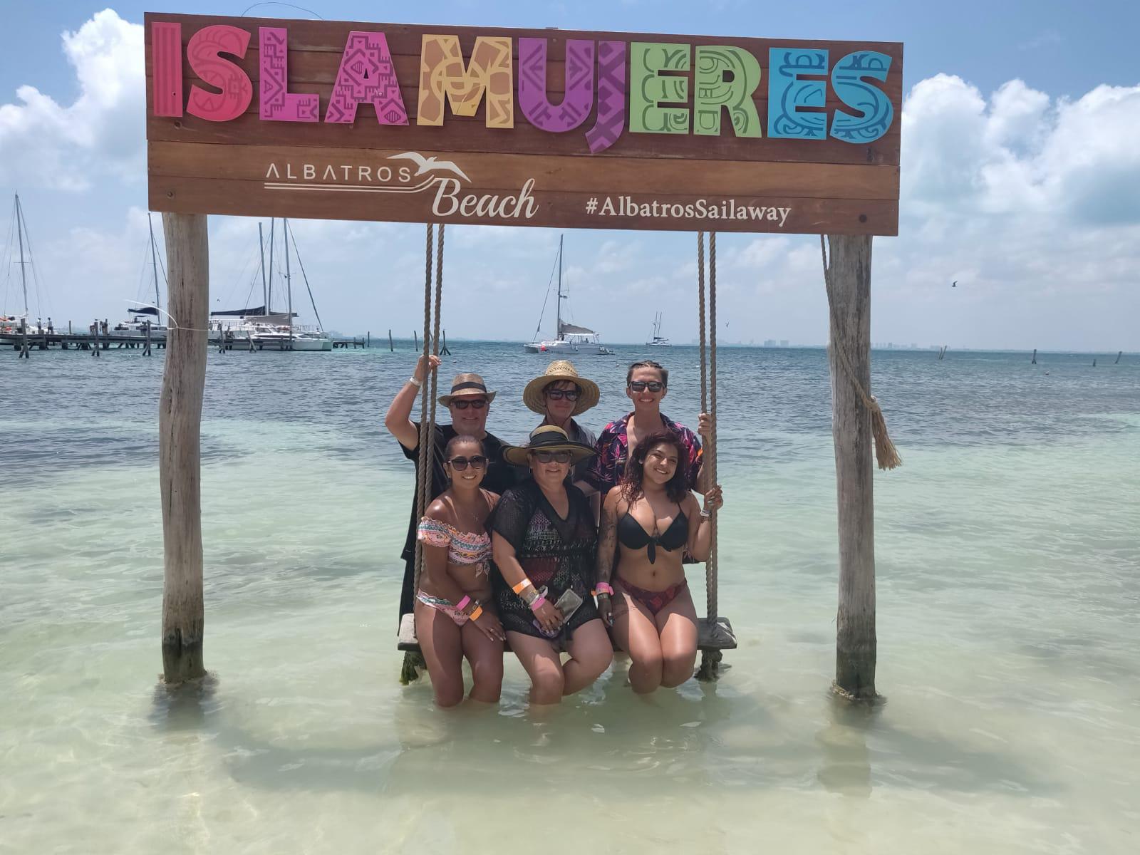 We're really getting used to traveling, this was our first family trip together.