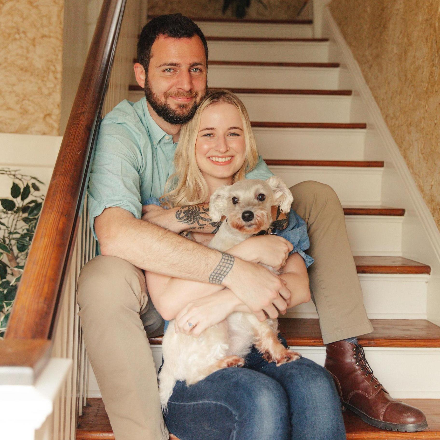 Family! Joe, Emily, and Suki.