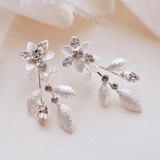 Katie Floral Crystal Earrings