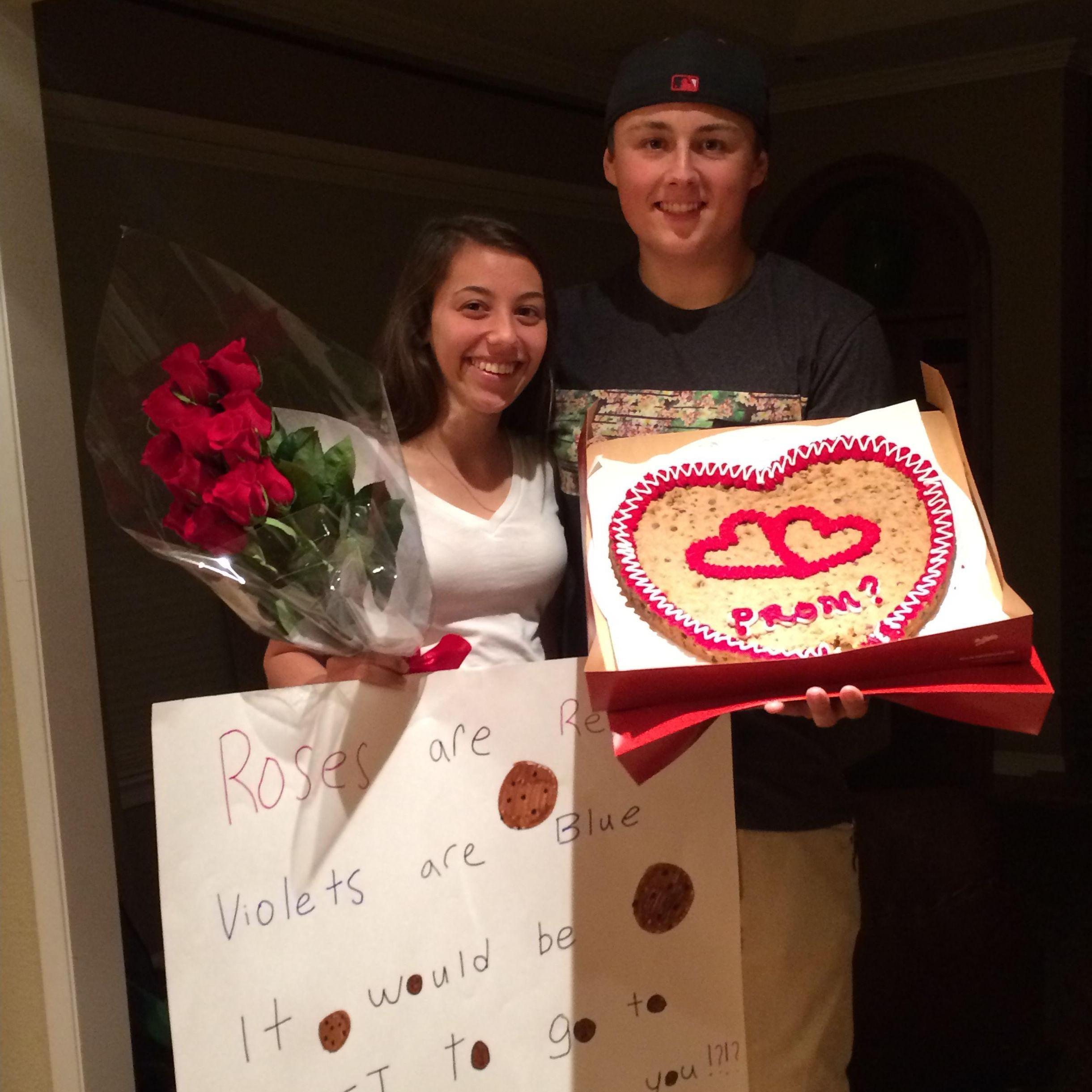 Promposal... I did in fact maybe slap him before saying yes because I hate surprises and was taken aback (oops!) (2015)