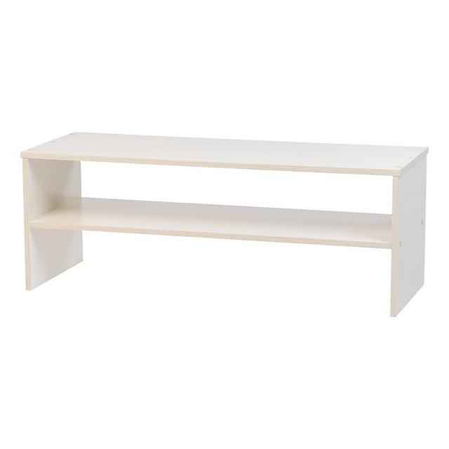 IRIS 2 Tier Large Multi Purpose Organizer Shelf White