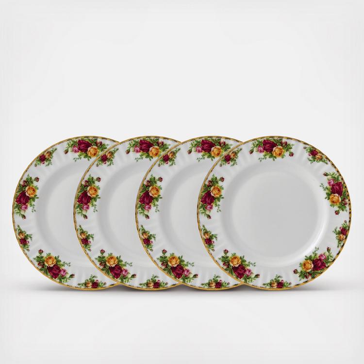 Royal Albert, Old Country Roses Dinner Plate, Set of 4 | Zola