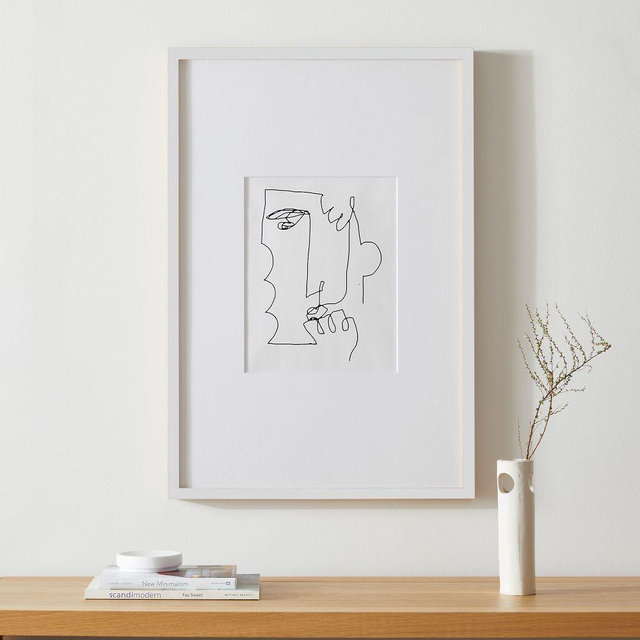 Multi-Mat Wood Gallery Frame, White, 20x30
