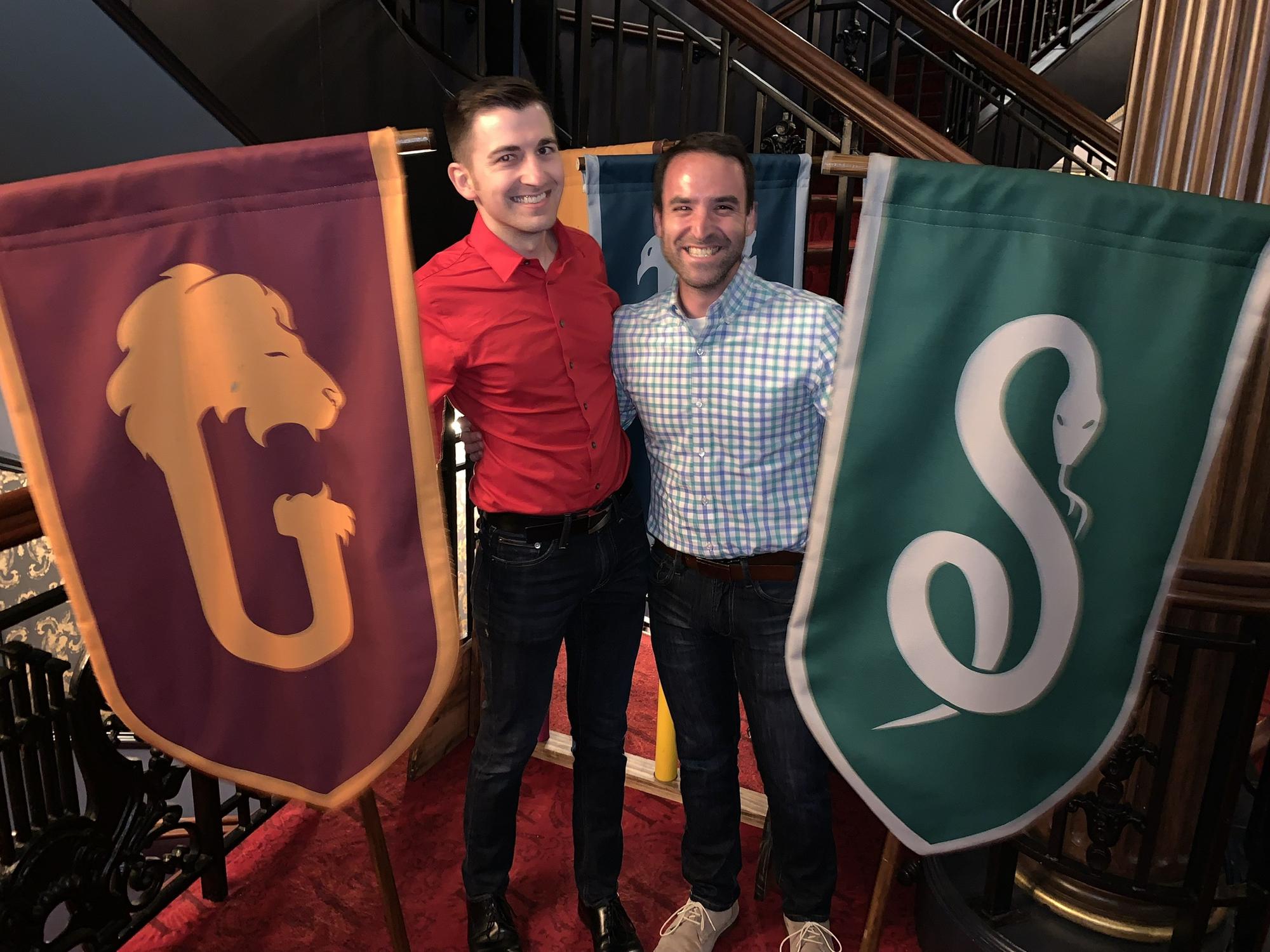 We may not be in the same house, but in the end we both go to the same school!