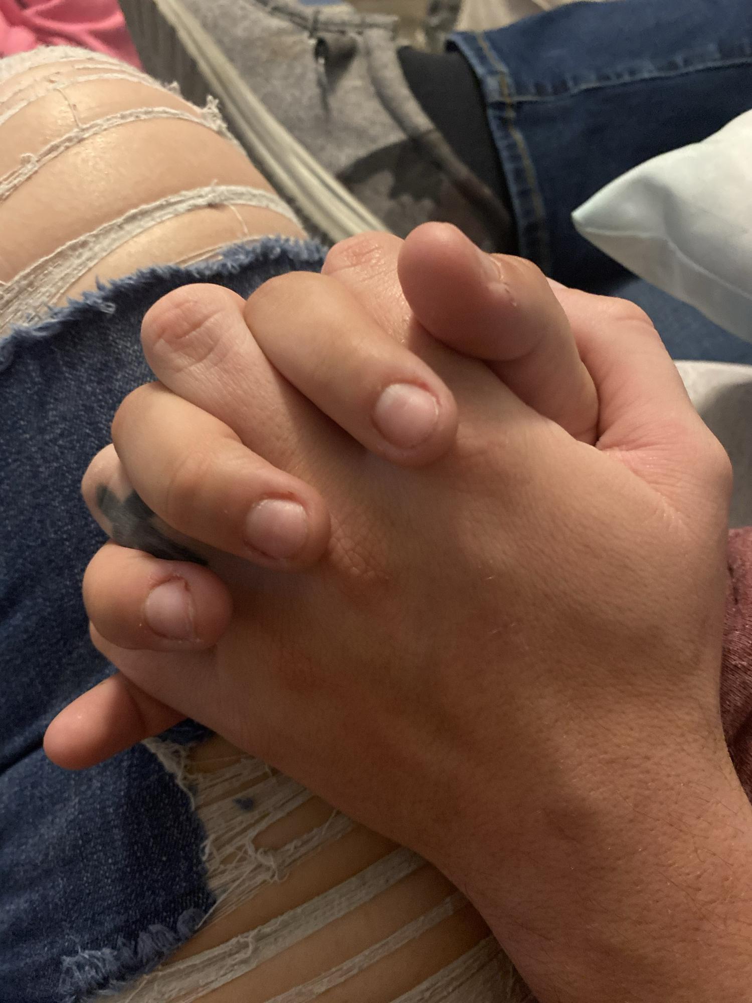 The moment I knew your hand matched perfectly with mine!
