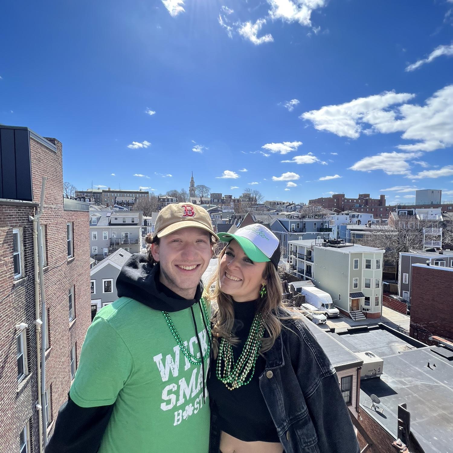 Jordan shares his love of St. Patrick’s day with Katlyne ☘️💚🍀