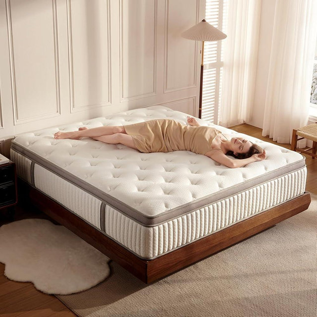 Sofelf King Mattress, 12 inch King Size Cool Memory Foam Mattresses for Pressure Relief, Medium Firm Hybrid Mattress in a Box, CertiPUR-US Certified