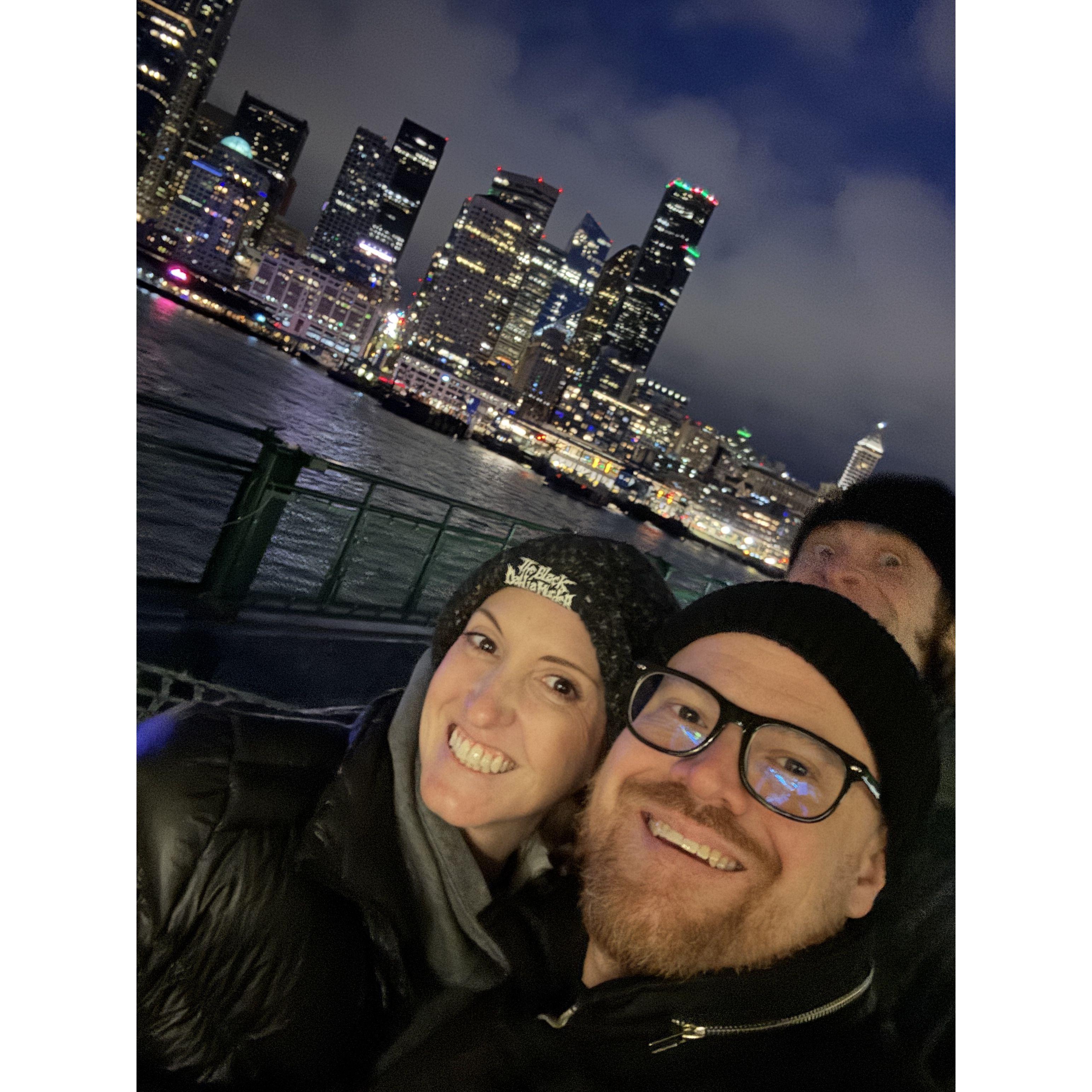 Seattle ferry ride with John (Best Man)