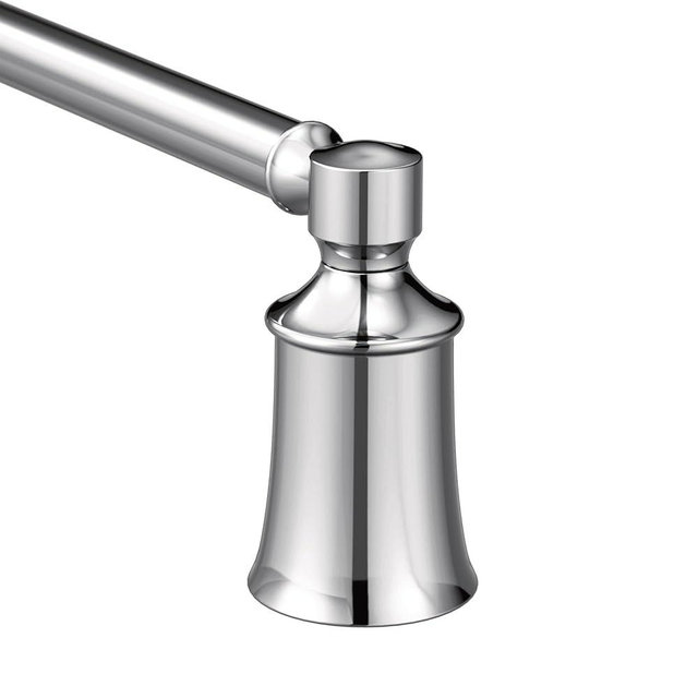 Moen YB2124CH Dartmoor 24-Inch Single Bathroom Towel Bar, Chrome