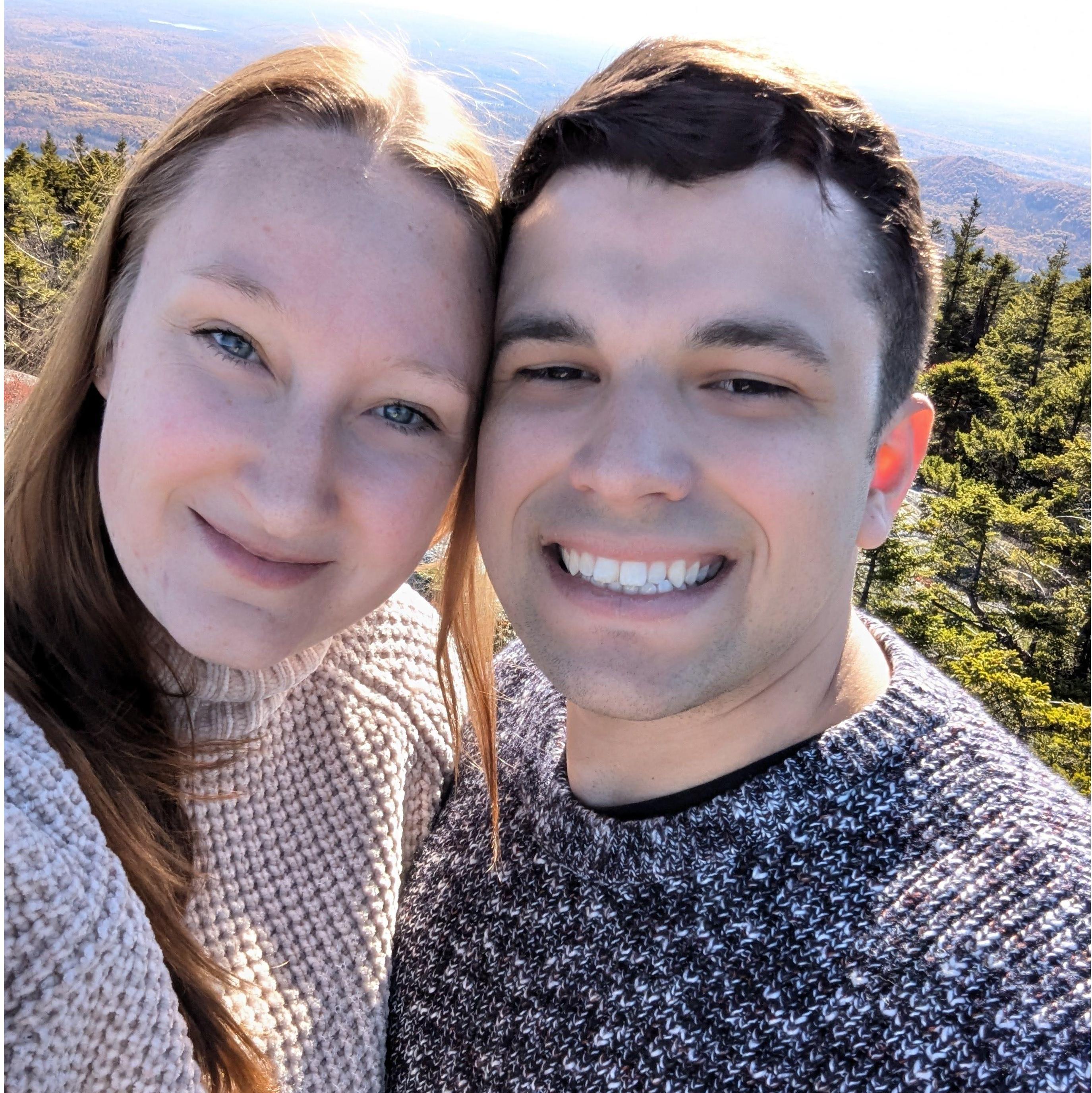 Right after Nolan proposed! Mt. Monadnock ~ Jaffrey, NH ~ October 2024