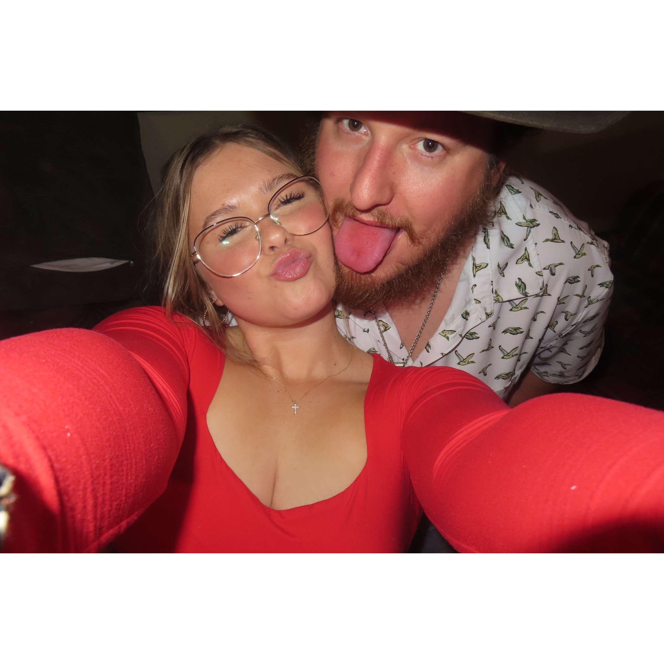 Going into the new year together, engaged