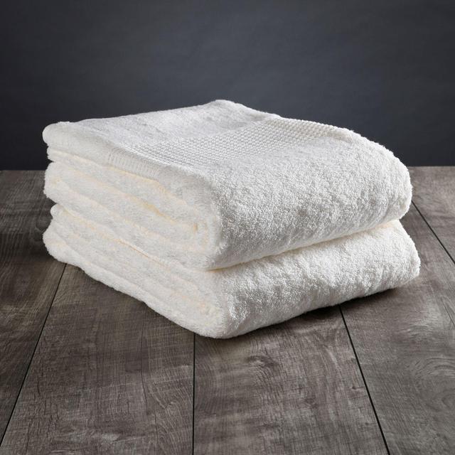 DELILAH HOME Organic Cotton Bath Towels, Set of 2