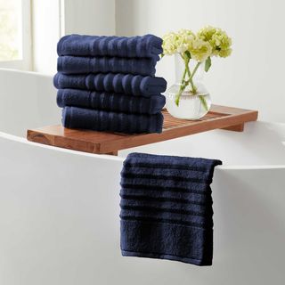 Karina 6-Piece Combed Cotton Bath Towel Set